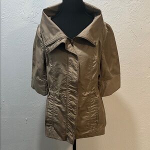 Christopher & Banks Khaki Utility Jacket